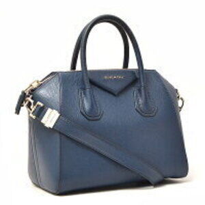 Givenchy Antigona Shoulder Bag Navy Blue Crossbody